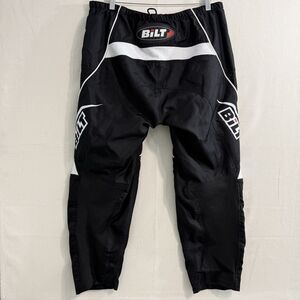 Bilt Blorp 3 Takedown Pants Mens Size 38 Black Dirt Bike Motorcycle MX Motocross